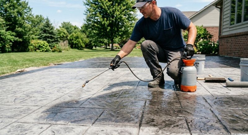 Cement Staining in Dallas, TX