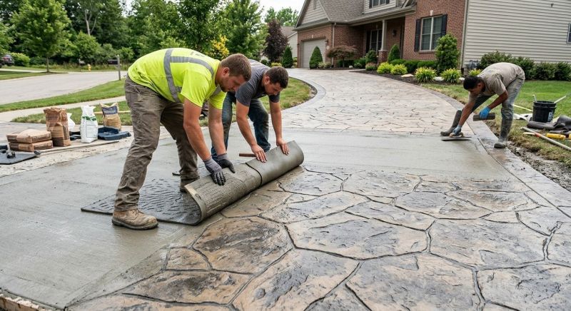 Concrete Driveway Refinishing in Corpus Christi, TX